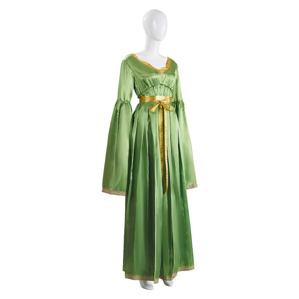Princess Leia Women Green Wedding Dress Carnival Halloween Cosplay Costume Princess Leia Women Green Wedding Dress Carnival Halloween Cosplay Costume