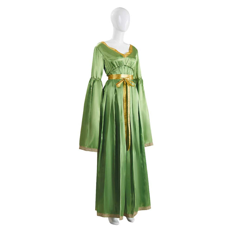 Princess Leia Women Green Wedding Dress Carnival Halloween Cosplay Costume Princess Leia Women Green Wedding Dress Carnival Halloween Cosplay Costume