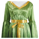 Princess Leia Women Green Wedding Dress Carnival Halloween Cosplay Costume