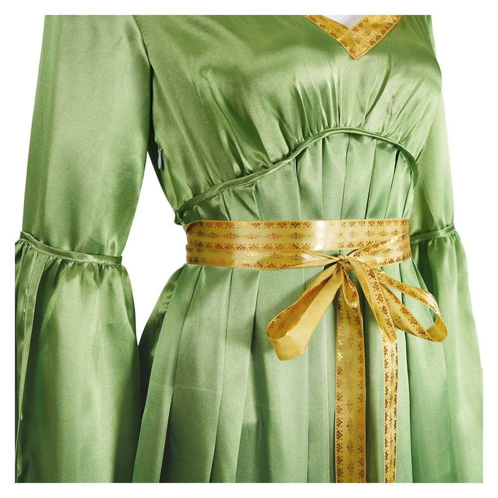 Princess Leia Women Green Wedding Dress Carnival Halloween Cosplay Costume Princess Leia Women Green Wedding Dress Carnival Halloween Cosplay Costume