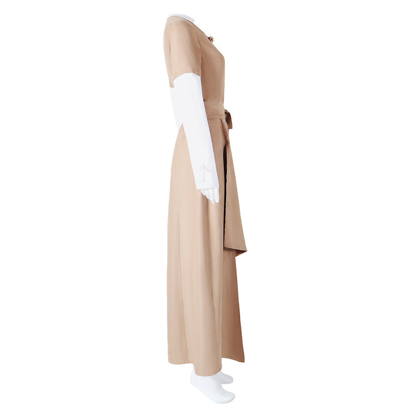 Princess Leia Women Khaki Dress Party Carnival Halloween Cosplay Costume