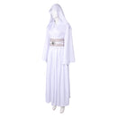 Princess Leia Women White Dress Outfit Carnival Halloween Cosplay Costume