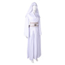 Princess Leia Women White Dress Outfit Carnival Halloween Cosplay Costume