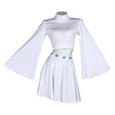 Princess Leia Women White Dress Party Carnival Halloween Cosplay Costume Original Design