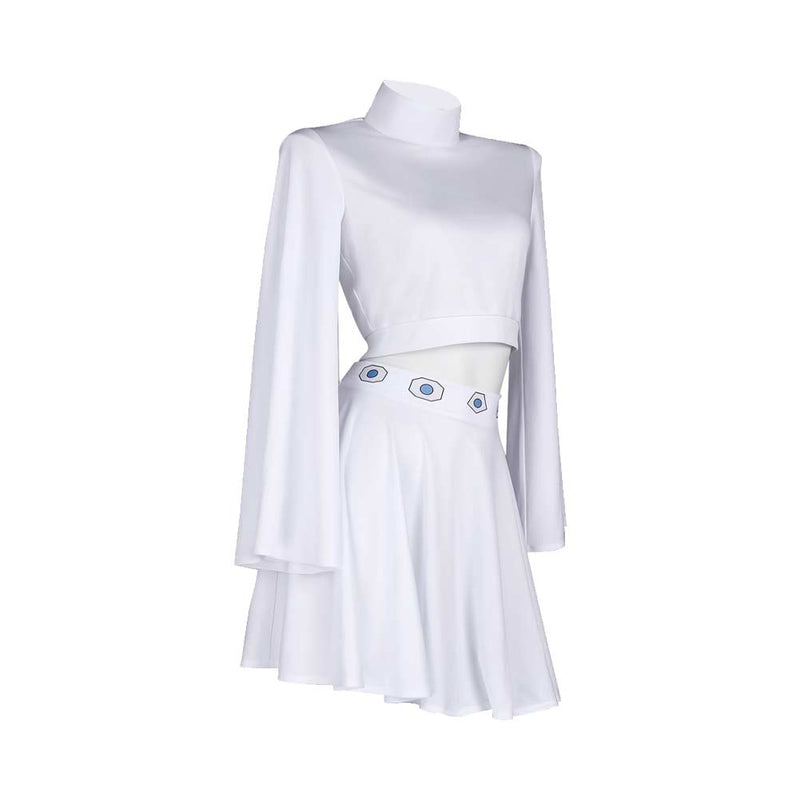 Princess Leia Women White Dress Party Carnival Halloween Cosplay Costume Original Design