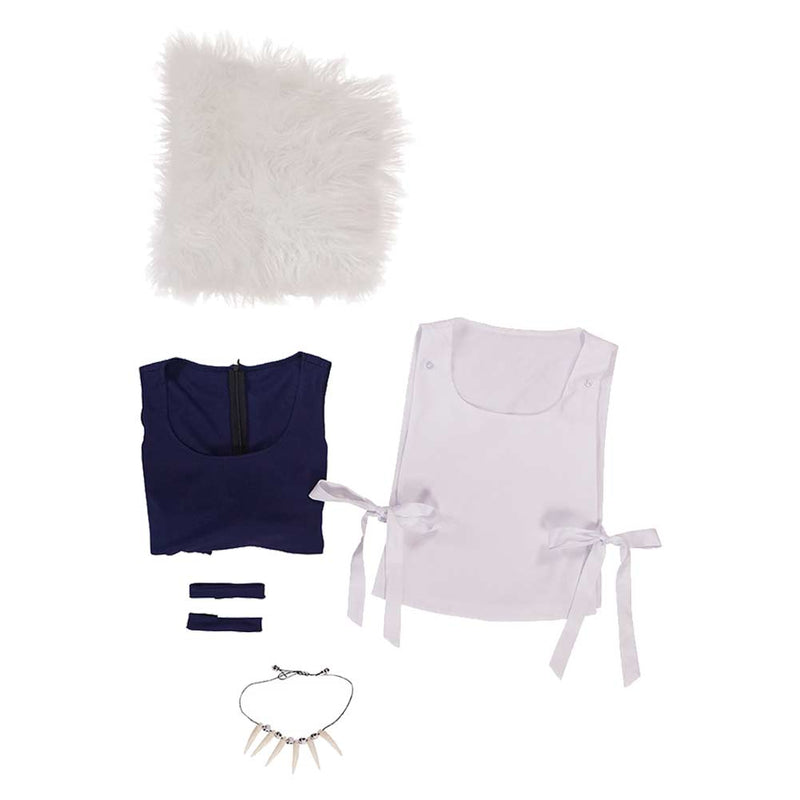 Princess Mononoke San Women White Outfit Carnival Halloween Cosplay Costume Princess Mononoke San Women White Outfit Carnival Halloween Cosplay Costume