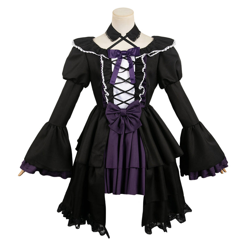 Puella Magi Madoka Magica Anime Homura Akemi Women Black Gothic Dress Cosplay Costume Puella Magi Madoka Magica Anime Homura Akemi Women Black Gothic Dress Cosplay Costume