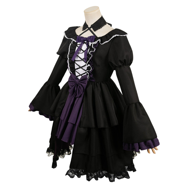 Puella Magi Madoka Magica Homura Akemi Women Black Gothic Dress Cosplay Costume Puella Magi Madoka Magica Homura Akemi Women Black Gothic Dress Cosplay Costume