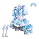 Puella Magi Madoka Magica Miki Sayaka Blue Magic Girl Lolita Dress Halloween Carnival Party Cosplay Costume