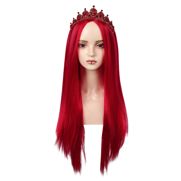 Queen of Hearts Cosplay Wig Heat Resistant Synthetic Hair Carnival Halloween Party Props