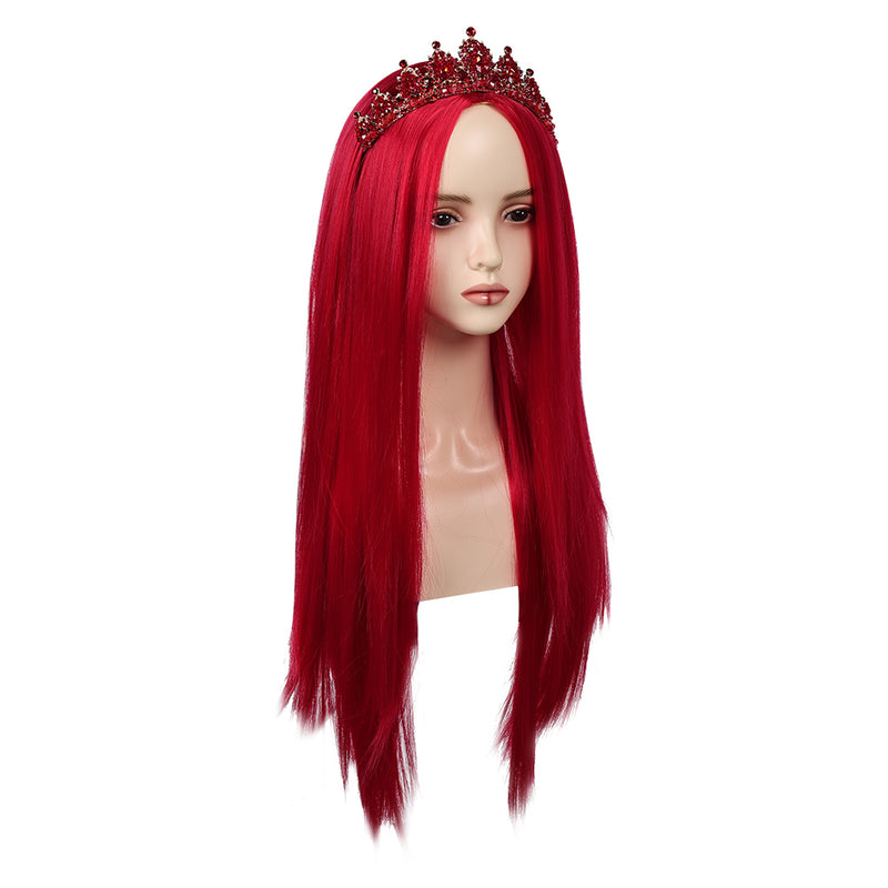 Queen of Hearts Cosplay Wig Heat Resistant Synthetic Hair Carnival Halloween Party Props