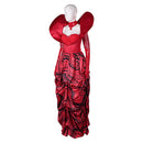Queen Of Hearts Women Red Dress Carnival Halloween Cosplay Costume
