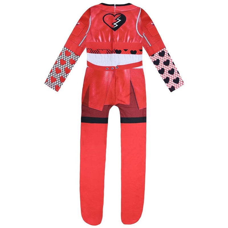 Red Kids Children Red Jumpsuit Outfit Party Carnival Halloween Cosplay Costume