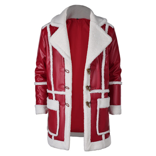 Red One (2024) Nick Santa Claus Red Coat Party Carnival Halloween Cosplay Costume