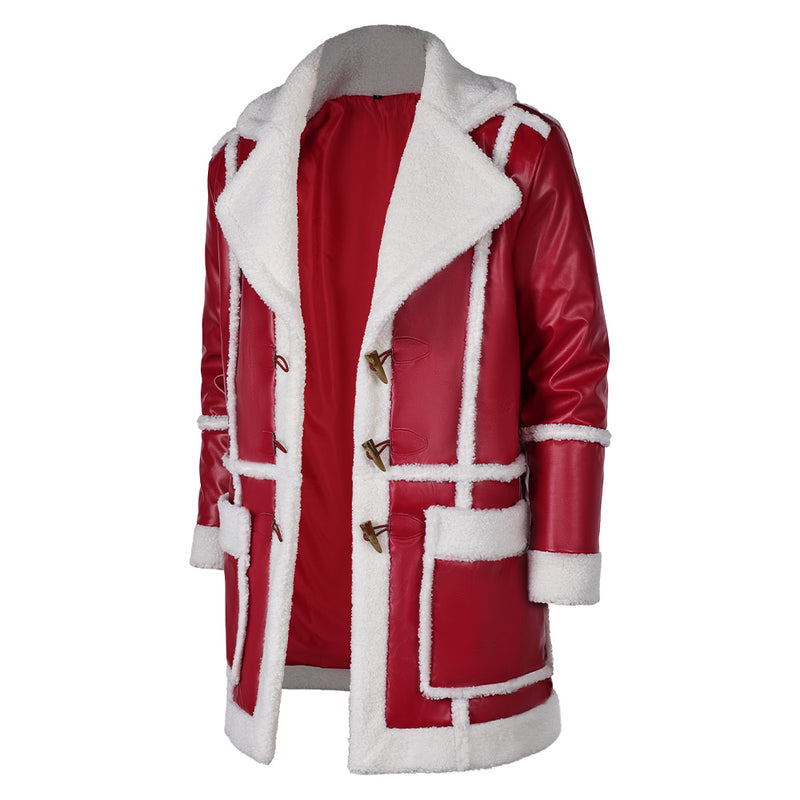 Red One (2024) Nick Santa Claus Red Coat Party Carnival Halloween Cosplay Costume