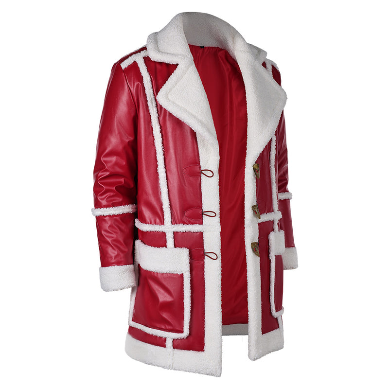 Red One (2024) Nick Santa Claus Red Coat Party Carnival Halloween Cosplay Costume