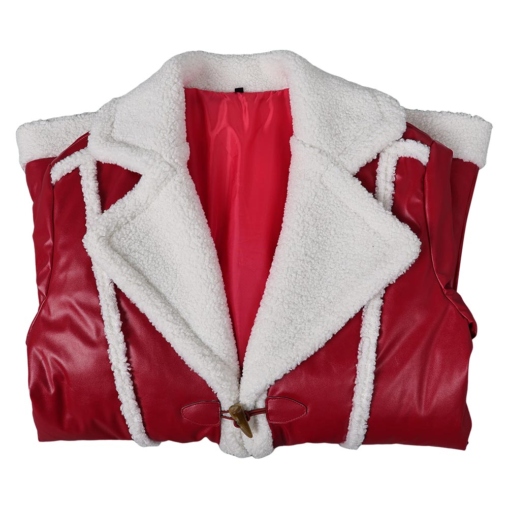 Red One (2024) Nick Santa Claus Red Coat Party Carnival Halloween Cosp