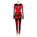 Red Women Black Red Outfit Party Carnival Halloween Cosplay Costume