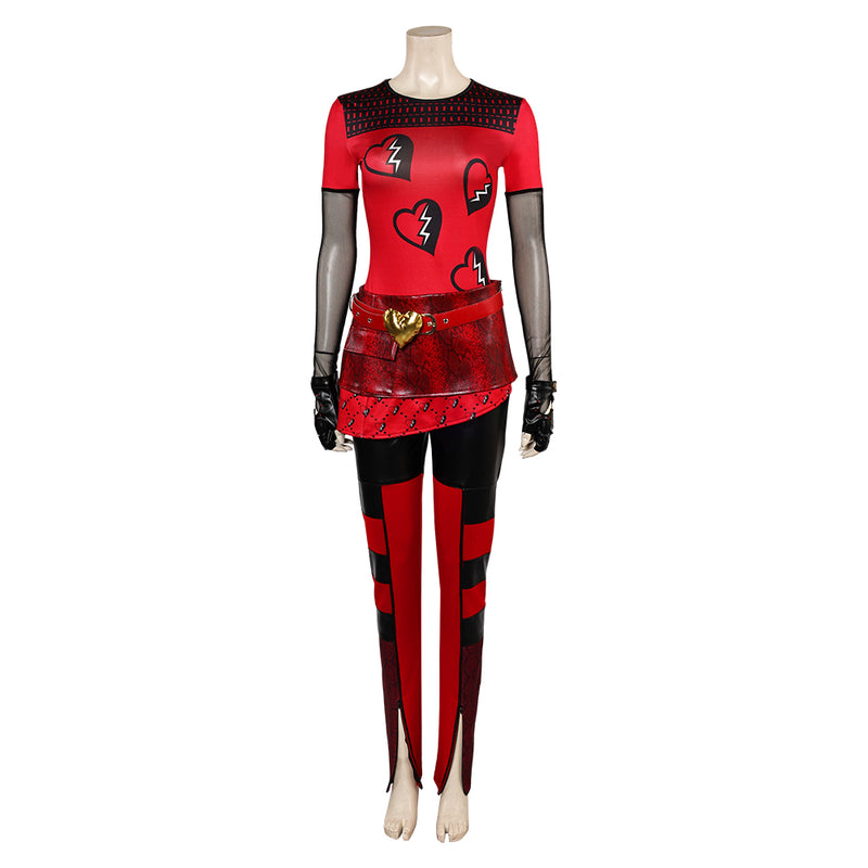 Red Women Black Red Outfit Party Carnival Halloween Cosplay Costume