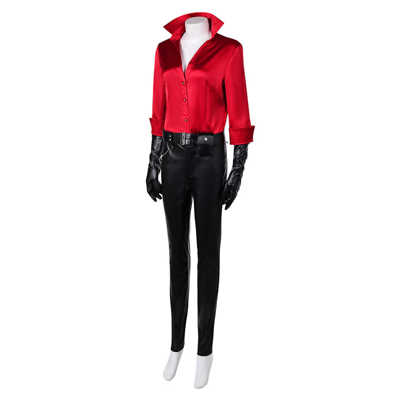 Resident Evil Ada Wong Women Red Outfit Carnival Halloween Cosplay Costume