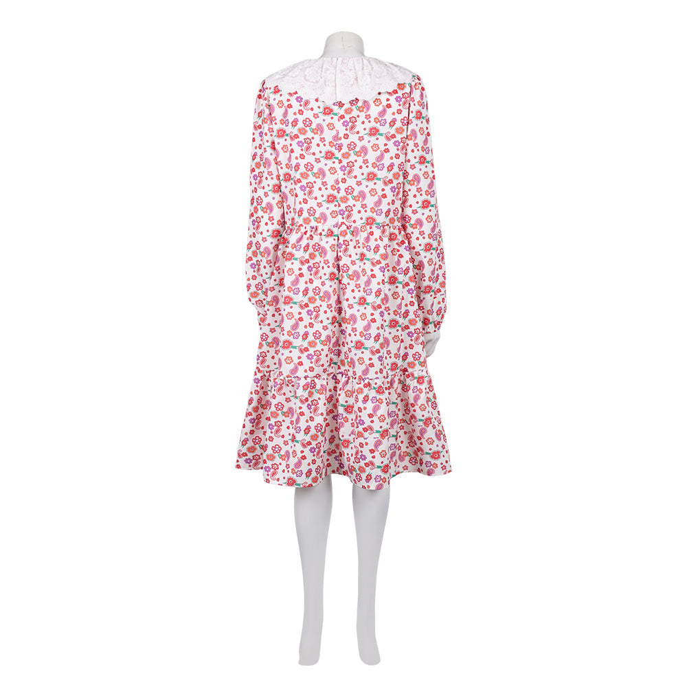 Return to Silent Hill (2026) Laura Pink Printed Dress Women Halloween Carnival Party Cosplay Costume
