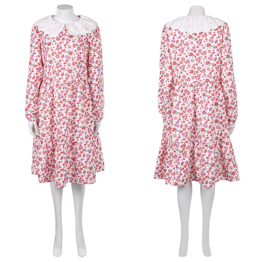 Return to Silent Hill (2026) Laura Pink Printed Dress Women Halloween Carnival Party Cosplay Costume Return to Silent Hill (2026) Laura Pink Printed Dress Women Halloween Carnival Party Cosplay Costume