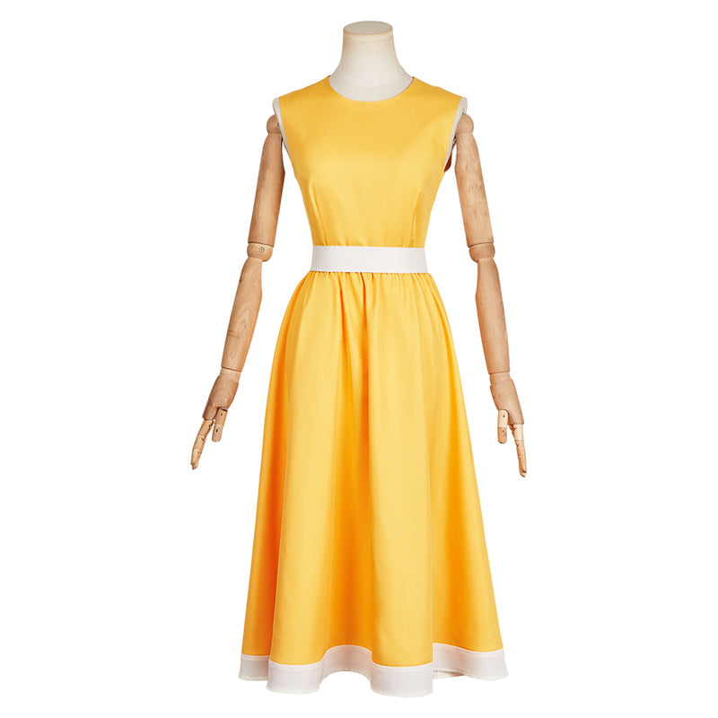 Riley Andersen Women Yellow Dress Carnival Halloween Cosplay Costume