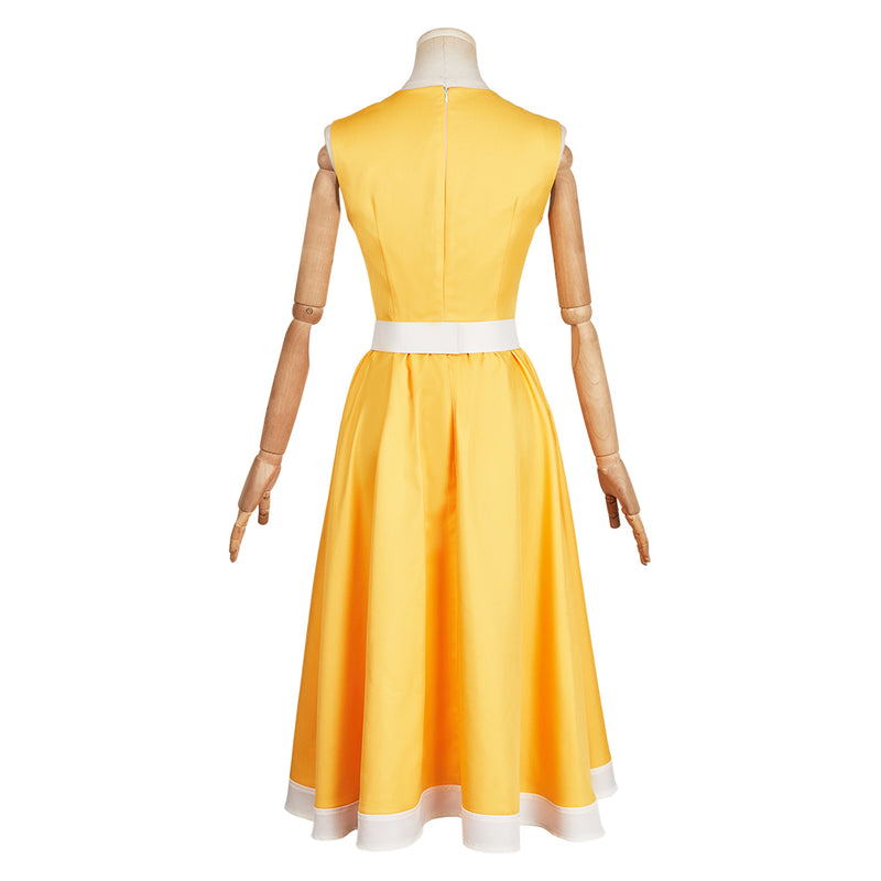 Riley Andersen Women Yellow Dress Carnival Halloween Cosplay Costume