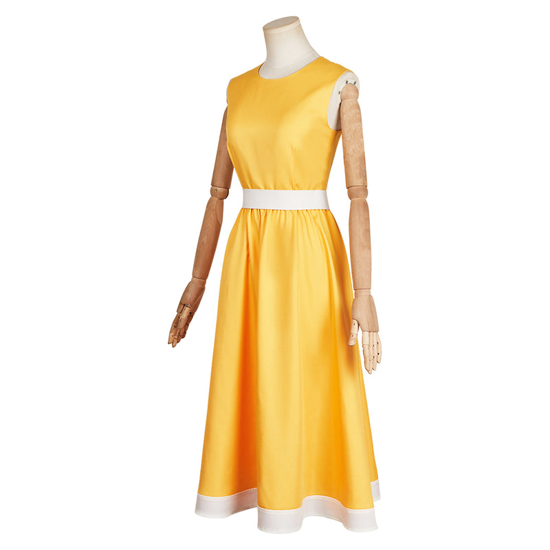 Riley Andersen Women Yellow Dress Carnival Halloween Cosplay Costume