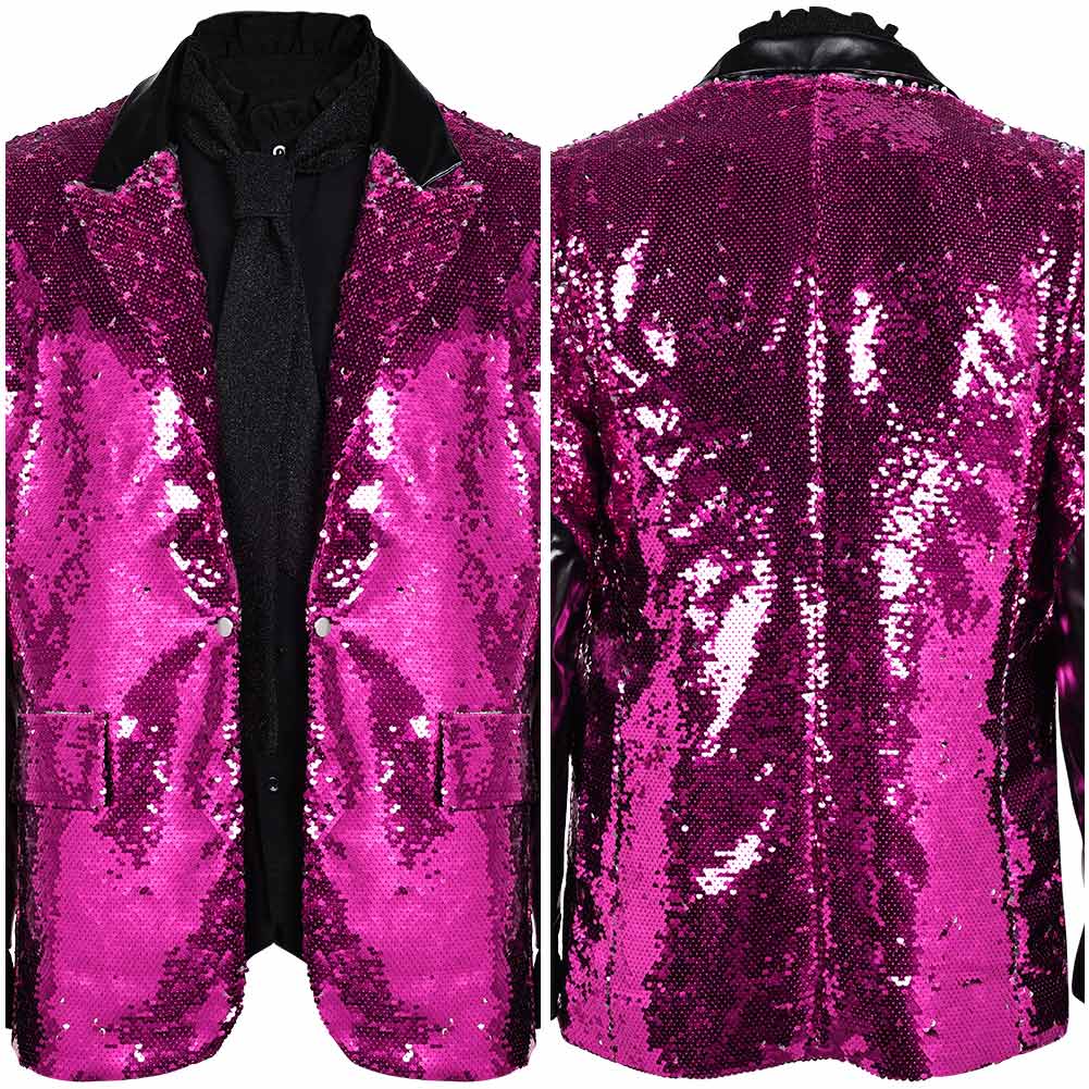 Rite Here Rite Now Ghost Purple Suit Carnival Halloween Cosplay Costume