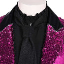 Rite Here Rite Now Ghost Purple Suit Carnival Halloween Cosplay Costume