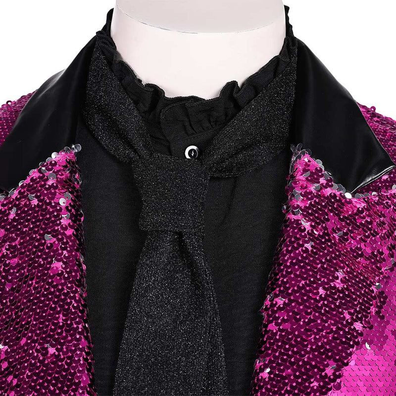 Rite Here Rite Now Ghost Purple Suit Carnival Halloween Cosplay Costume