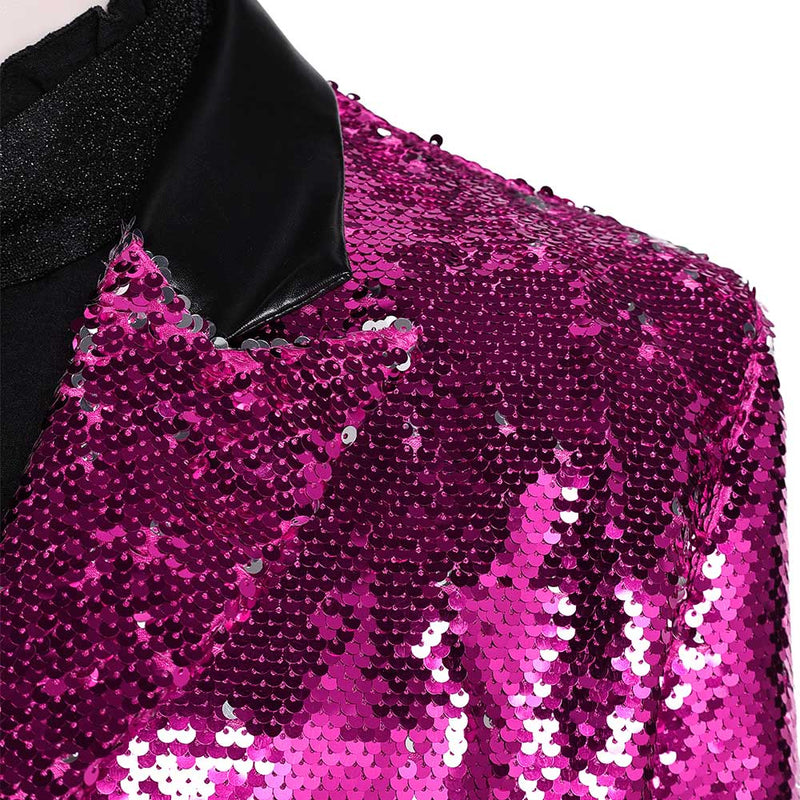 Rite Here Rite Now Ghost Purple Suit Carnival Halloween Cosplay Costume