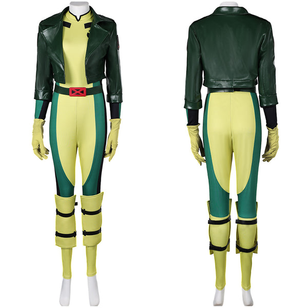 Rogue Women Green Jumpsuit Party Carnival Halloween Cosplay Costume