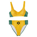 Rogue Women Yellow Split Swimsuit Carnival Halloween Cosplay Costume