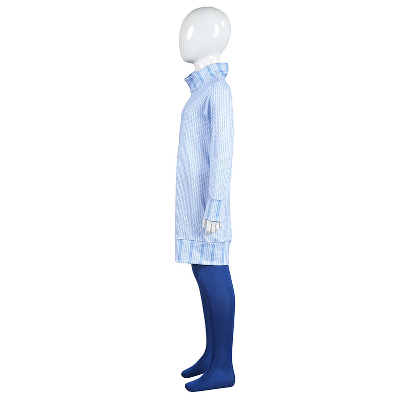 Sadness Kids Children Blue Outfit Carnival Halloween Cosplay Costume