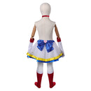Sailor Moon Hino Rei Kids Children White Tutu Dress Carnival Halloween Cosplay Costume
