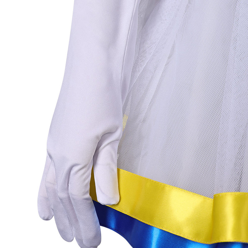 Sailor Moon Hino Rei Kids Children White Tutu Dress Carnival Halloween Cosplay Costume