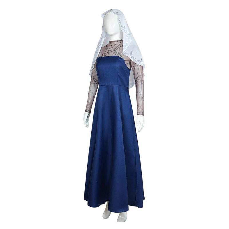 Sakamoto Days Osaragi Women Blue Dress Outfit Carnival Halloween Cosplay Costume