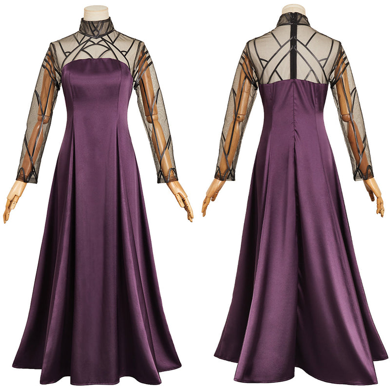 Sakamoto Days Osaragi Women Purple Dress Set Carnival Halloween Cosplay Costume