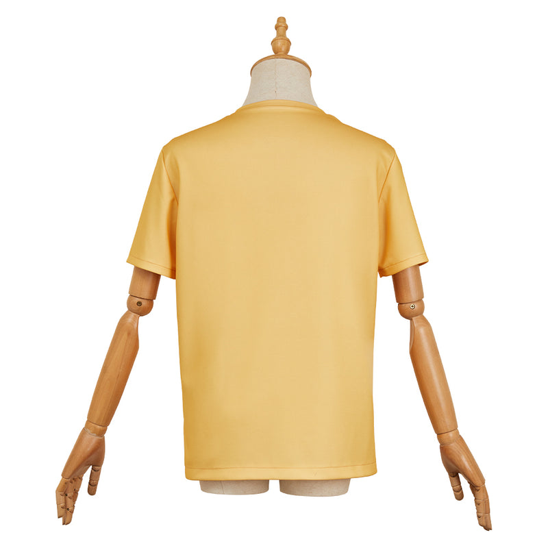 Sakamoto Days Sakamoto Taro Yellow T-shirt Outfit Carnival Halloween Cosplay Costume