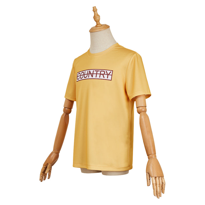 Sakamoto Days Sakamoto Taro Yellow T-shirt Outfit Carnival Halloween Cosplay Costume