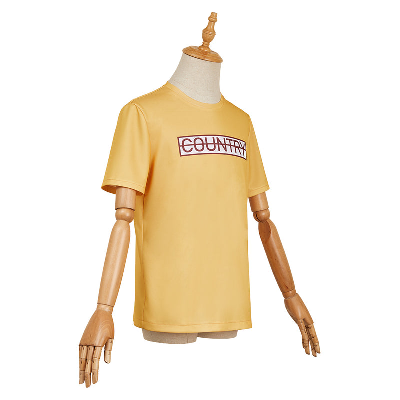 Sakamoto Days Sakamoto Taro Yellow T-shirt Outfit Carnival Halloween Cosplay Costume