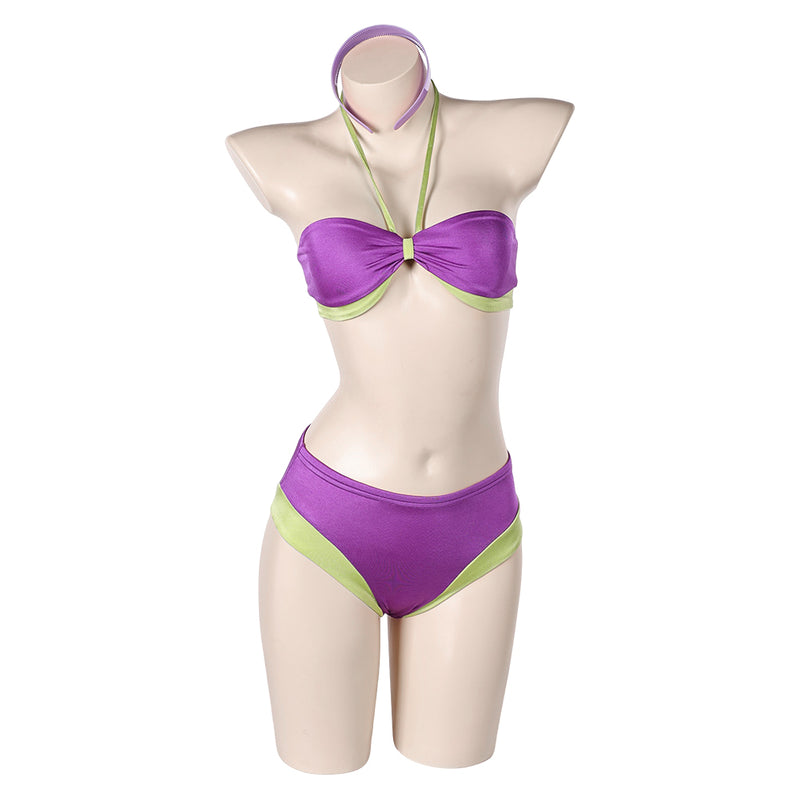 Scooby-Doo Daphne Blake Women Purple Swimsuit Set Carnival Halloween Cosplay Costume