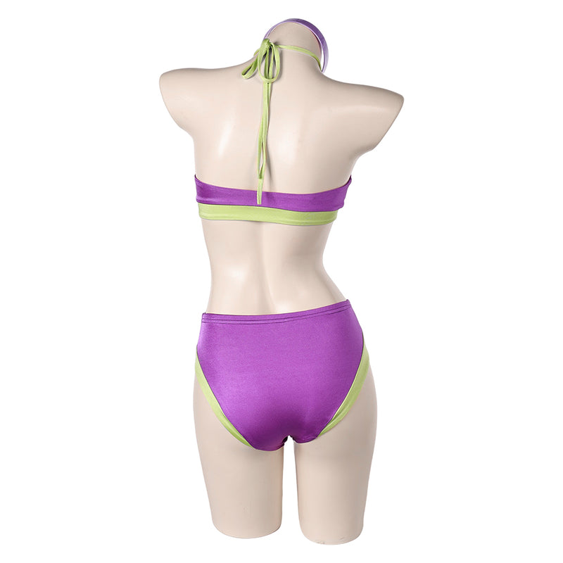 Scooby-Doo Daphne Blake Women Purple Swimsuit Set Carnival Halloween Cosplay Costume