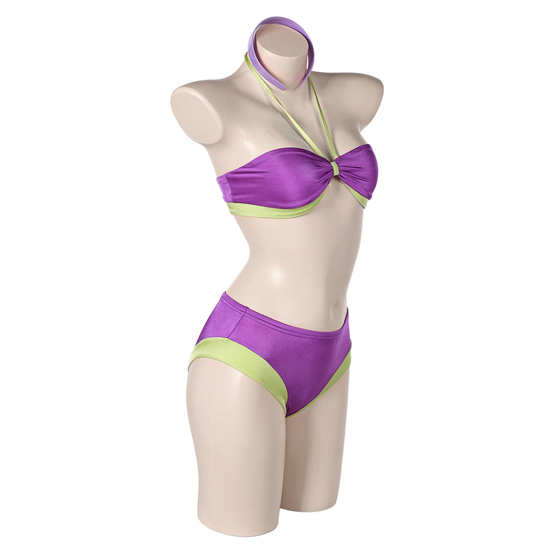 Scooby-Doo Daphne Blake Women Purple Swimsuit Set Carnival Halloween Cosplay Costume