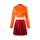 Scooby-Doo Movie Velma Women Top Skirt Set Party Carnival Halloween Cosplay Costume