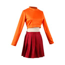 Scooby-Doo Movie Velma Women Top Skirt Set Party Carnival Halloween Cosplay Costume