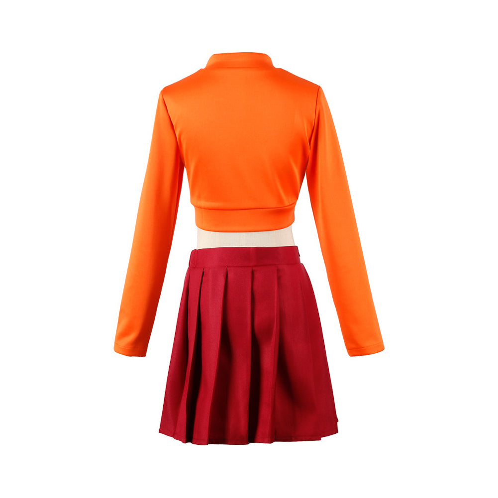 Scooby-Doo Velma Women Top Skirt Set Party Carnival Halloween Cosplay ...