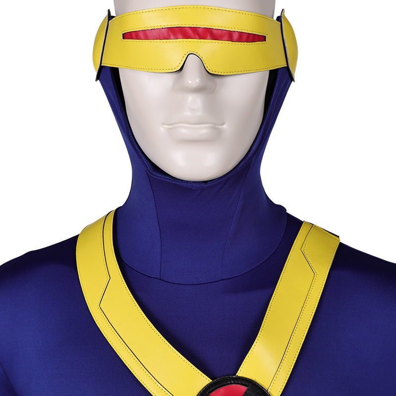 Scott Summers Blue Jumpsuit Party Carnival Halloween Cosplay Costume